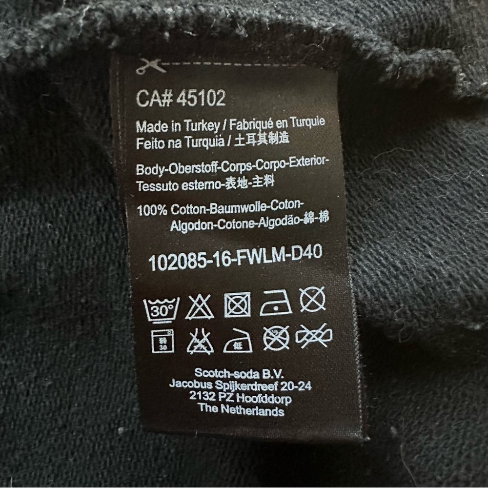 SCOTCH & SODA JOLIE embroidered  black & gold Sweater - P - Picture 9 of 13